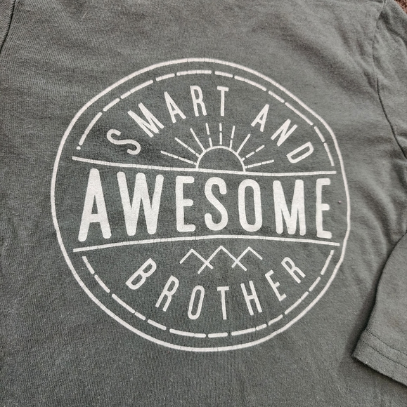 Olive Awesome Brother Tee, Kid's 2T - Picture 3 of 7